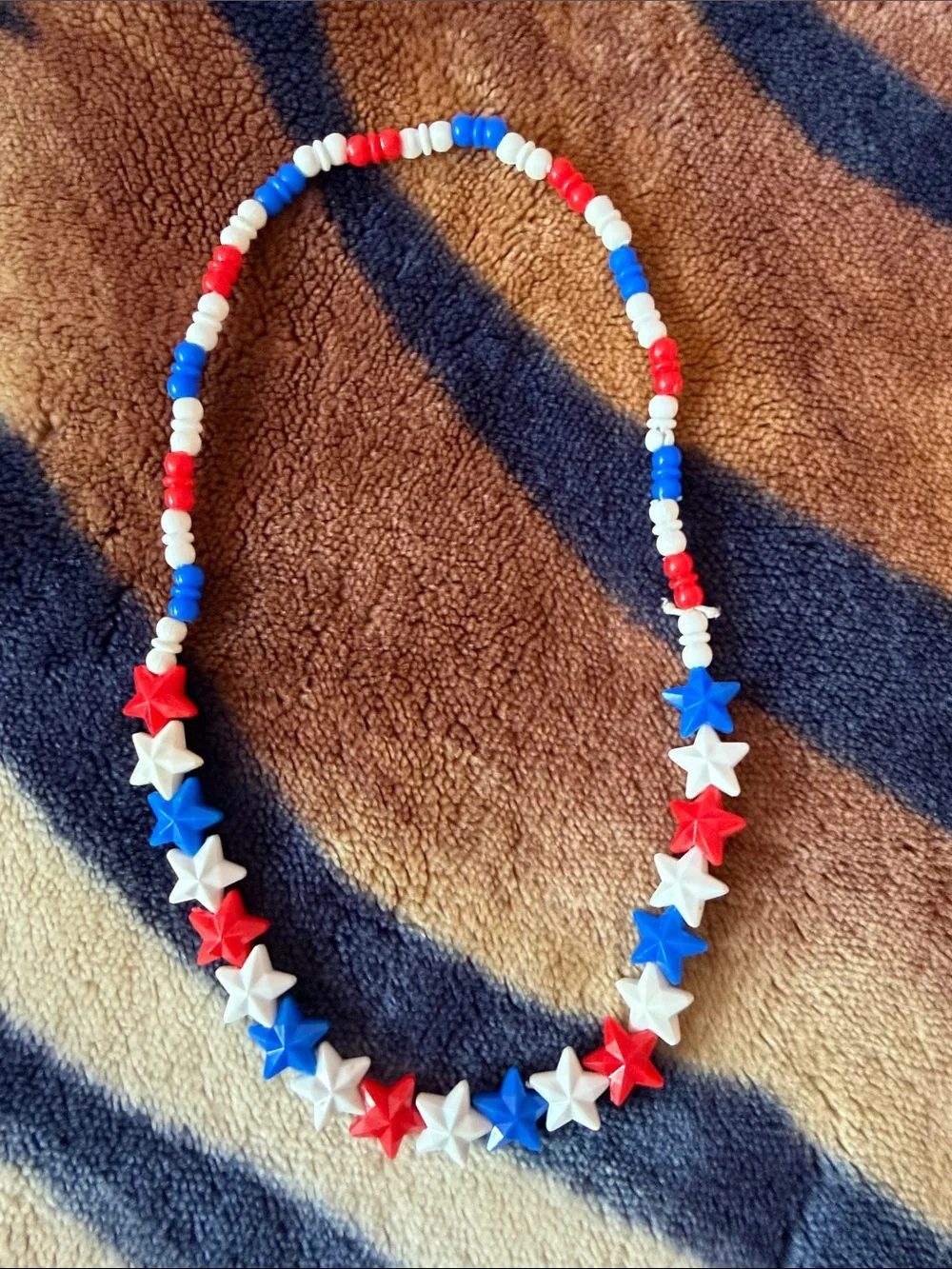 Hello Kitty Kids Patriotic Red White Blue Star Bead Jewelry Set